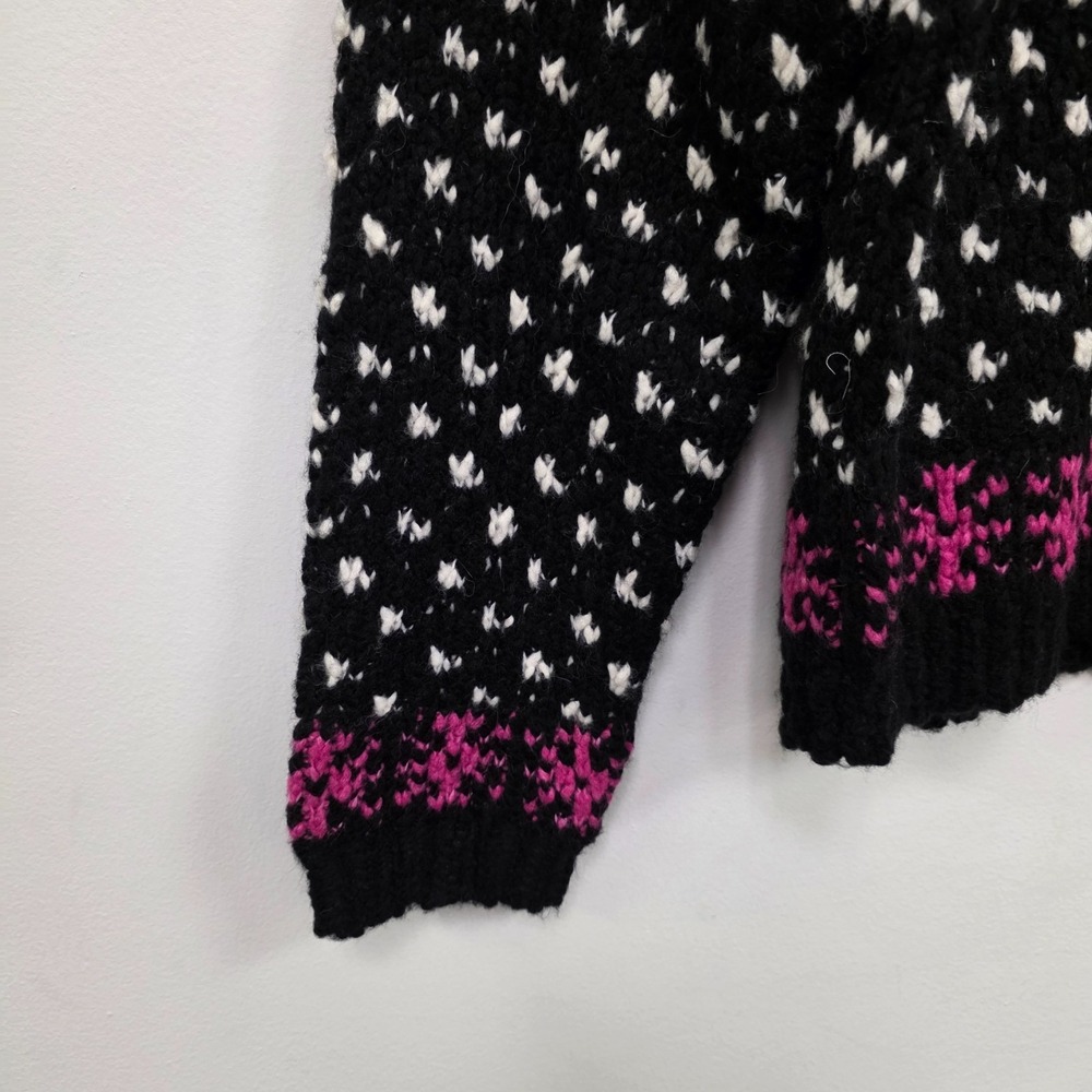 J Crew Womens Thick Nordic Sweater Size M Wool‎ Alpaca Birdseye Ski Heritage - Picture 2 of 10